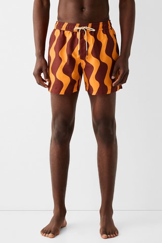 Short de bain - Marron