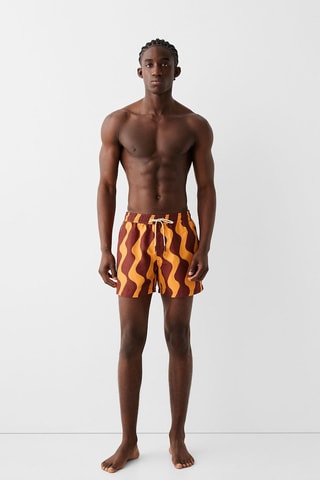 Short de bain - Marron