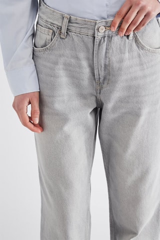 Jean taille haute - Gris