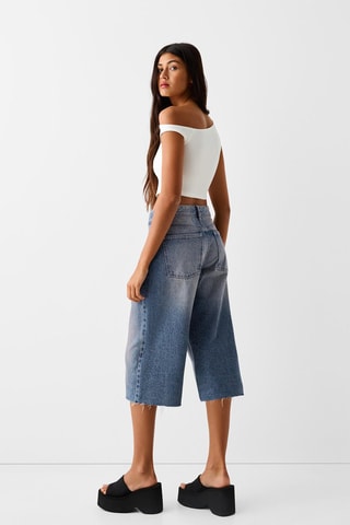 Bermuda en jean - Bleu