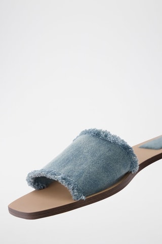 Mules en jean - Bleu