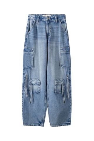 Jean cargo - Bleu clair