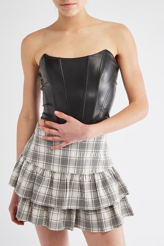Crop top bustier - Noir