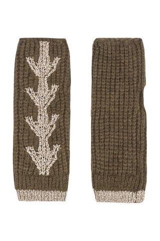 Vingerloze Handschoenen Kaki