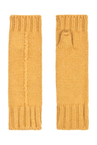 Vingerloze Handschoenen Geel