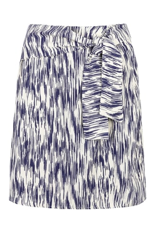 Saia direita - Azul e branco