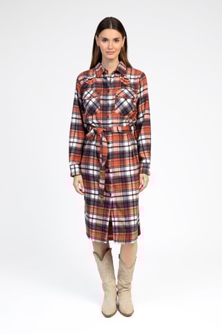 Blouse-jurk - Koraalrood