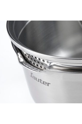 Tampa em vidro com puxador em aço inoxidável- 20 cm