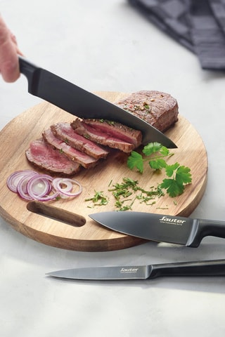 Faca de pão em aço inoxidável e titânio