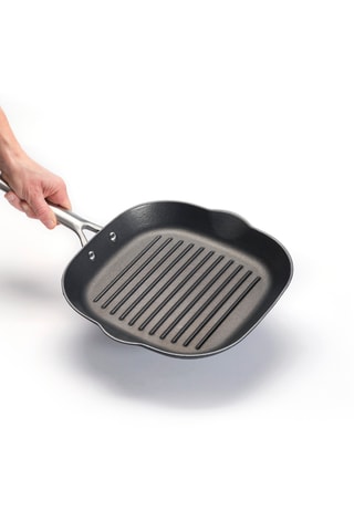 Grelhador em aço fundido revestimento cerâmica - 28 cm