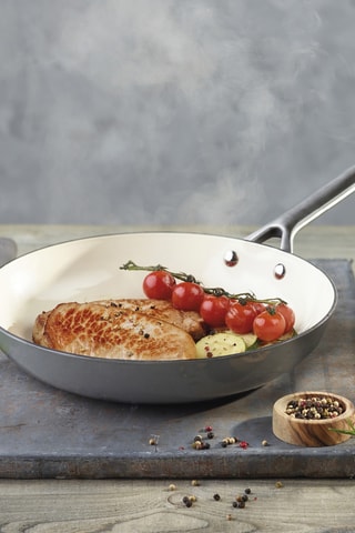 3 frigideiras em aço fundido esmaltado - 20/24/28 cm