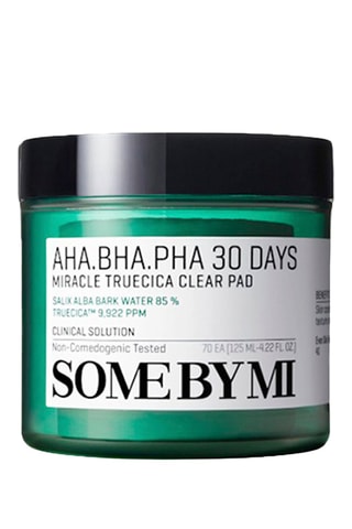 70 katoenen wattenschijfjes AHA BHA PHA 30 Days Miracle Truecica Clear Pads