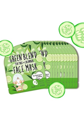 Gezichtsmasker met extracten van theeboom - Gemengde huid - 10 x 25 ml