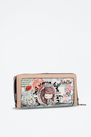 Portefeuille Fun and Music - Beige