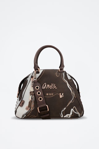 Handtas Bruin en Wit