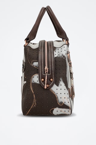 Handtas Bruin en Wit