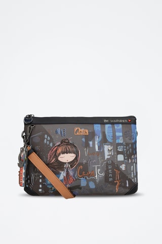 Schoudertas Marineblauw en antraciet