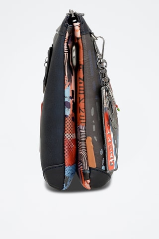 Schoudertas Marineblauw en antraciet