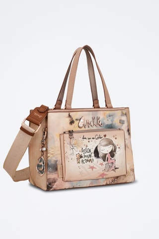 Handtas Beige en Oudroze