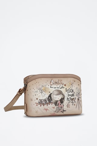 Schoudertas Beige en Donkergrijs