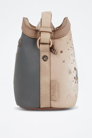 Schoudertas Beige en Donkergrijs