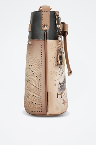 Schoudertas Beige en Antraciet