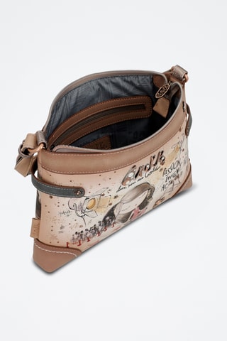 Schoudertas Beige en Antraciet