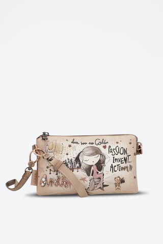 Clutch Beige en Antraciet
