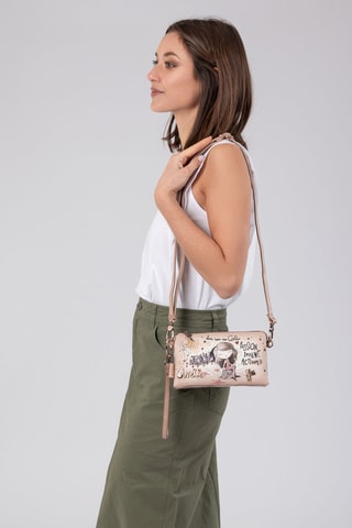 Clutch Beige en Antraciet