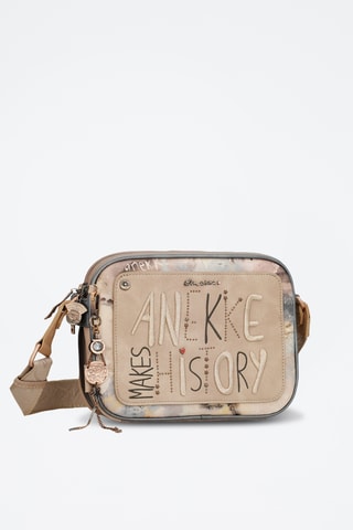 Schoudertas Beige en Antraciet