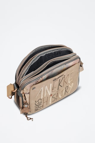 Schoudertas Beige en Antraciet