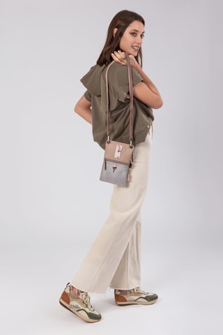 Schoudertas Beige en Camel