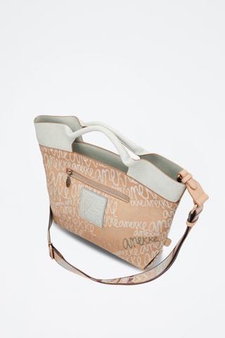 Handtas Hemelsblauw en Beige