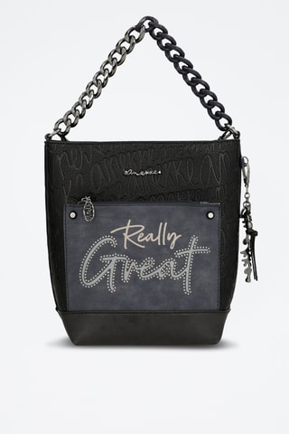 Handtas - Antraciet en Zwart