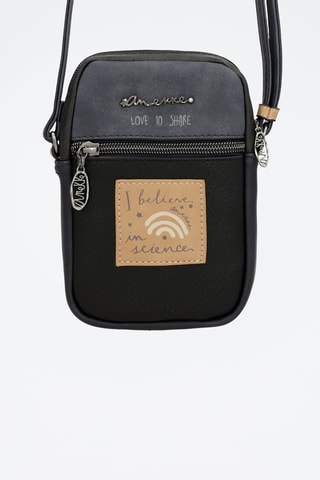 Schoudertas Zwart en Donkergrijs