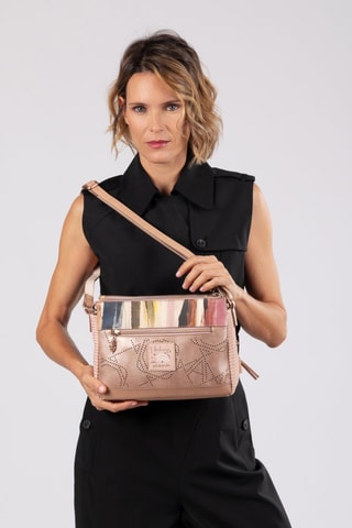 Schoudertas Beige en Bruin