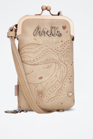 Schoudertas Beige en Blauw