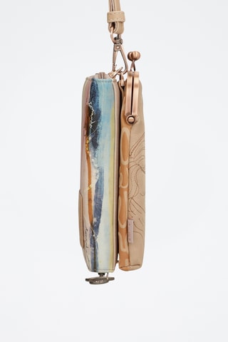 Schoudertas Beige en Blauw