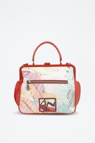 Handtas Rood en Beige