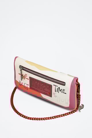 Handtas - Fuchsia en Wit