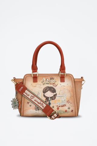 Handtas Groen en Beige