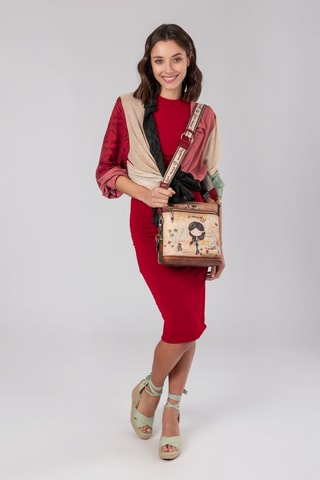 Schoudertas Beige en Bruin