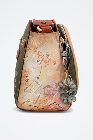 Schoudertas Bruin en Kaki