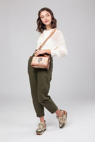 Handtas Bruin en Beige