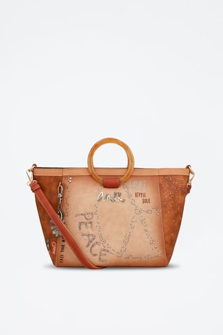 Handtas Bruin en Beige