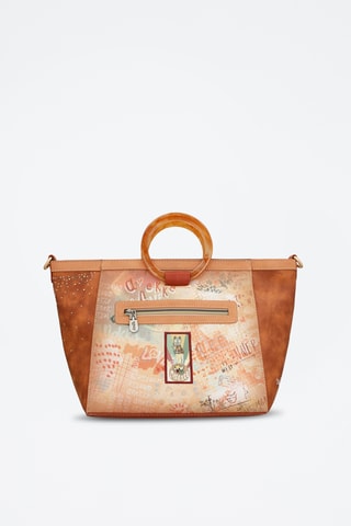 Handtas Bruin en Beige