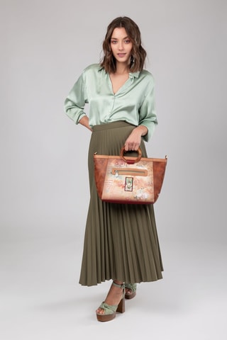 Handtas Bruin en Beige