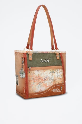 Handtas - Beige en Bruin