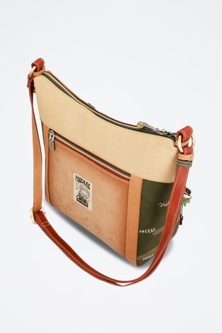 Schoudertas Beige en Kaki