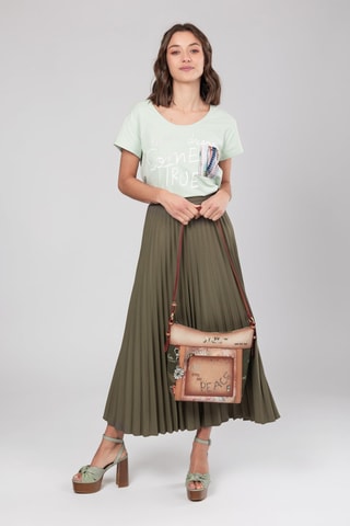 Schoudertas Beige en Kaki